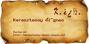 Keresztessy Ágnes névjegykártya