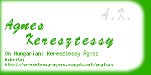 agnes keresztessy business card